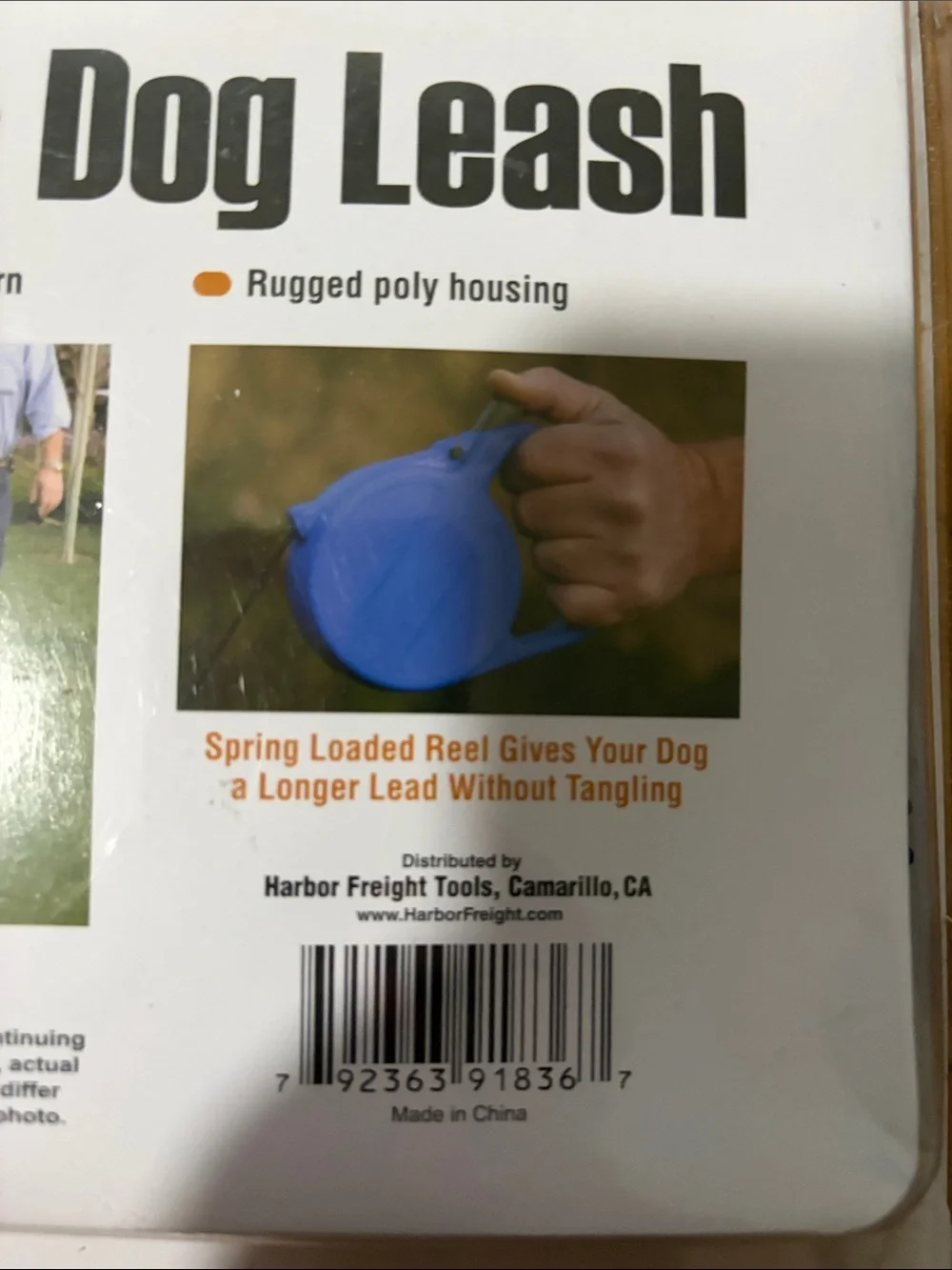Classic Retractable Dog Leash - Blue 24 ft